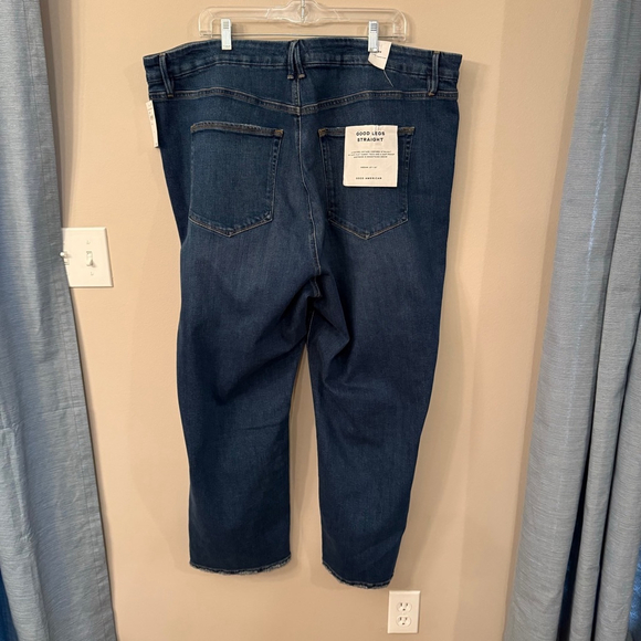 NWT Good American Good Legs Straight Jeans Medium Wash Plus Size 24 - Picture 4 of 12